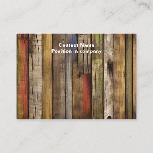 Holstein Kuh mit Altpappe Visitenkarte (Rückseite)