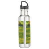 Holstein Kuh & Niedliches Kalb im Sommer Weide Edelstahlflasche (Rückseite)