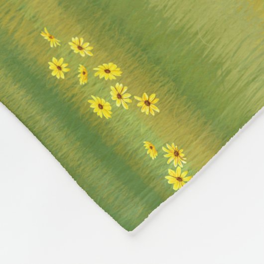 Holstein Kuh & Niedliches Kalb im Sommer Weide Fleecedecke (Ecke)