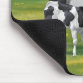 Holstein Kuh & Niedliches Kalb im Sommer Weide Mousepad (Ecke)