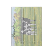 Holstein Kuh & Niedliches Kalb im Sommer Weide Notizblock (Rotiert)