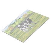 Holstein Kuh & Niedliches Kalb im Sommer Weide Notizblock (angewinkelt)