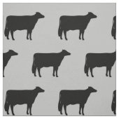 Holstein-Kuh-Silhouette-Muster-Schwarzes und Grau Stoff (Muster)
