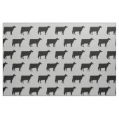 Holstein-Kuh-Silhouette-Muster-Schwarzes und Grau Stoff (Fat Quarter (45,7 x 55,9 cm))