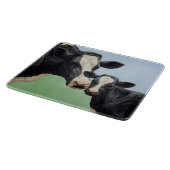 Holstein Kuh und Kalb Schneidebrett (Ecke)