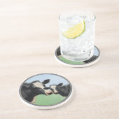 Holstein Kuh und Kalb Untersetzer (Seite)