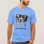 Holstein Kuh und Niedliches Kalb personalisieren I T-Shirt (Vorderseite)
