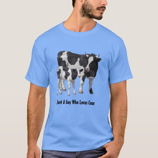 Holstein Kuh und Niedliches Kalb personalisieren I T-Shirt (Vorderseite)