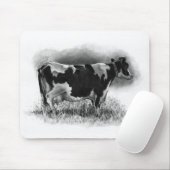 Holstein-Kuh: Ursprüngliches Bleistift-Zeichnen: Mousepad (Mit Mouse)
