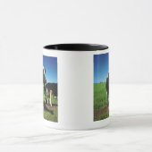 Holstein-Kühe auf einem Gebiet Tasse (Zentrum)