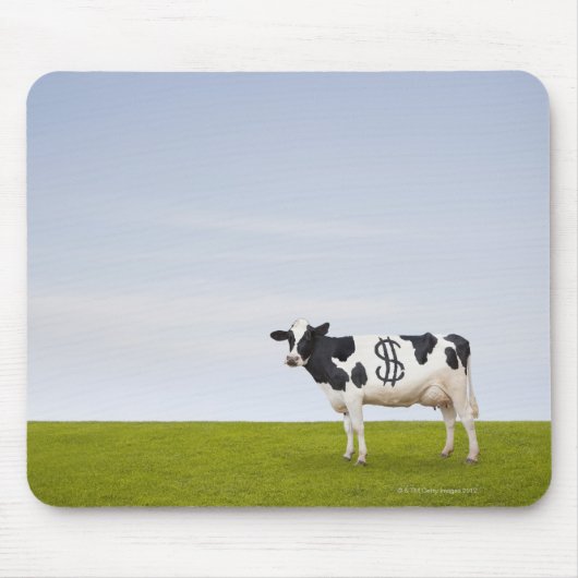 Holstein Milchkuh mit Flecken in Form Mousepad (Vorne)