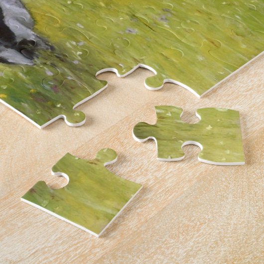 Holstein-Milchkuh: Öl-Pastellmalerei Puzzle (Seite)