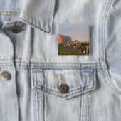 Holstein Milchkühe außerhalb einer Scheune bei Son Button (Beispiel)