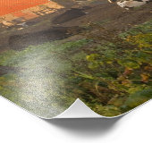 Holstein Milchkühe außerhalb einer Scheune bei Son Fotodruck (Ecke)