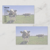 Holstein-Milchvieh Visitenkarte (Vorne/Hinten)