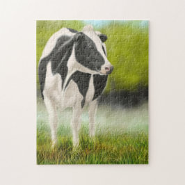 Holstein Milking Kuh im Weidenpuzzle Puzzle