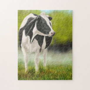 Holstein Milking Kuh im Weidenpuzzle Puzzle