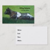 Holstein-Molkerei-Visitenkarte: Kunst im Pastell Visitenkarte (Vorne/Hinten)