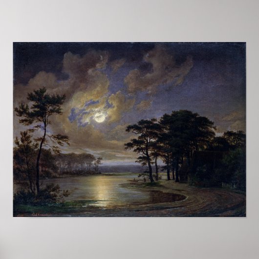 Holstein Sea - Mondlicht, 1847 Poster (Vorne)