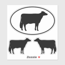 Holstein Silhouetten Vinyl Sticker Set