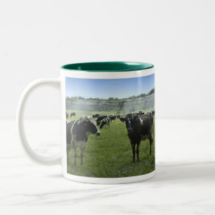 Holstein-Vieh-Tasse Zweifarbige Tasse