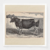 Holsteinbulle aus dem 19. Jahrhundert Serviette (Vorderseite)