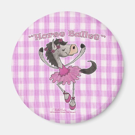 Holsteiner Horse Ballet Magnet (Vorne)