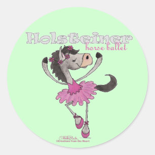 Holsteiner Horse Ballet Runder Aufkleber