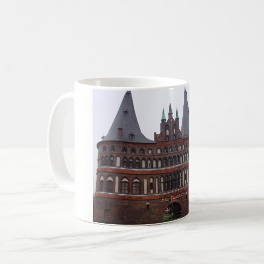 Holsten Tor - Lübeck Deutschland Kaffeetasse (Vorderseite Links)