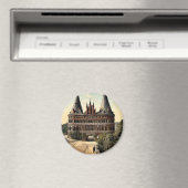 Holstengate, Lubeck, Germany classic Fotochrom Magnet (In Situ (Geschirrspüler))