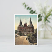 Holstengate, Lubeck, Germany classic Fotochrom Postkarte (Stehend Vorderseite)