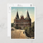 Holstengate, Lubeck, Germany classic Fotochrom Postkarte (Vorne/Hinten)