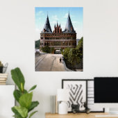 Holstentor von Luebeck Poster (Heimbüro)