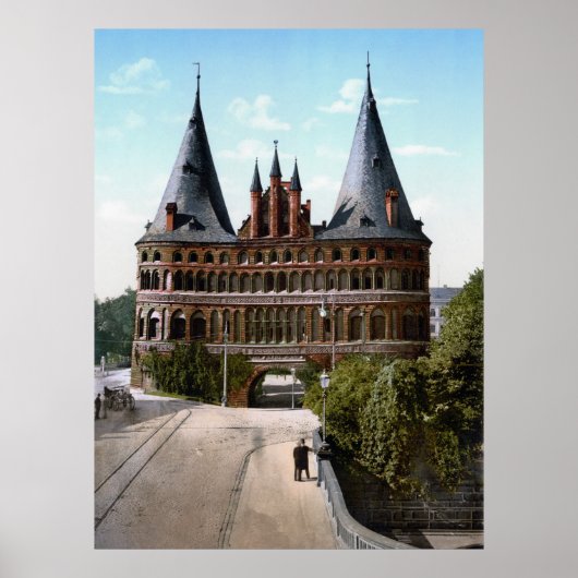Holstentor von Luebeck Poster (Vorne)