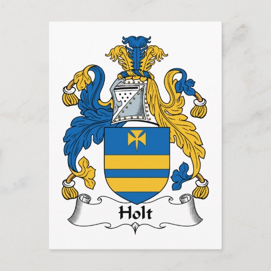 Holt Familienwappen Postkarte (Vorderseite)