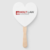 Holt Law Handheld Herz-Fan Fächer (Vorderseite)