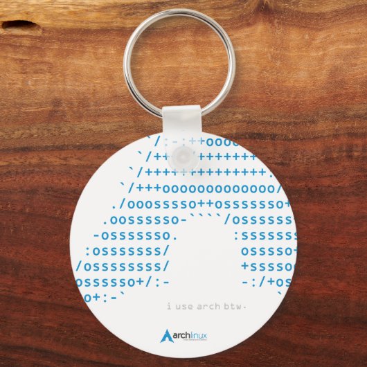 Holt Light Arch Linux Logo Schlüsselanhänger (Vorderseite)