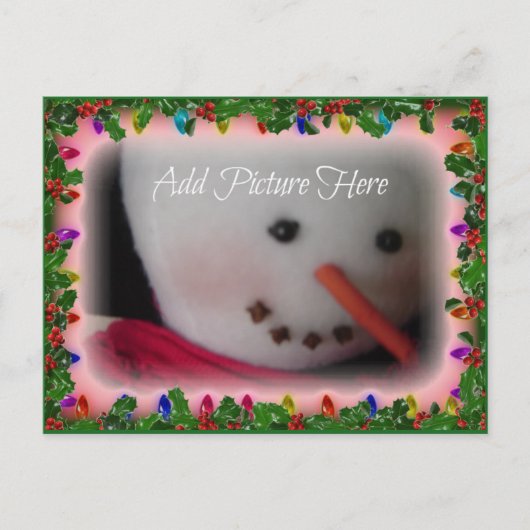 Holt- und Lichtfotokarte Feiertagspostkarte (Vorderseite)