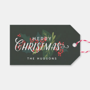 Holtage  Frohe Weihnachten nach Geschenkanhänger