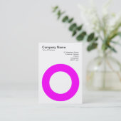 Holter Kreis - Magenta Visitenkarte (Stehend Vorderseite)