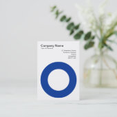 Holter Kreis - Navy Blue Visitenkarte (Stehend Vorderseite)