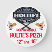 HOLTIES PIZZA RUNDE WANDUHR (Vorderseite)