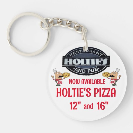 HOLTIES PIZZA SCHLÜSSELANHÄNGER (Vorderseite)