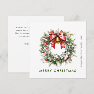 Holtive Berry Pine Wreath Feiertagskarte