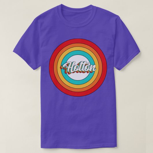 Holton Name Shirt Vintag Holton Circle (Design vorne)