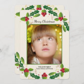 Holtrahmen-Foto-Urlaubskarte Feiertagskarte (Vorne/Hinten)