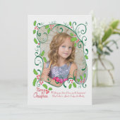 Holtrahmen-Foto-Urlaubskarte Feiertagskarte (Stehend Vorderseite)