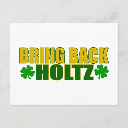 Holtz zurückbringen postkarte (Vorderseite)