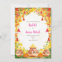 Holud lädt als Haldi Einladungen & Haldi ein