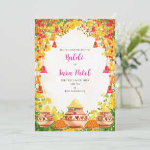Holud lädt als Haldi Einladungen & Haldi ein